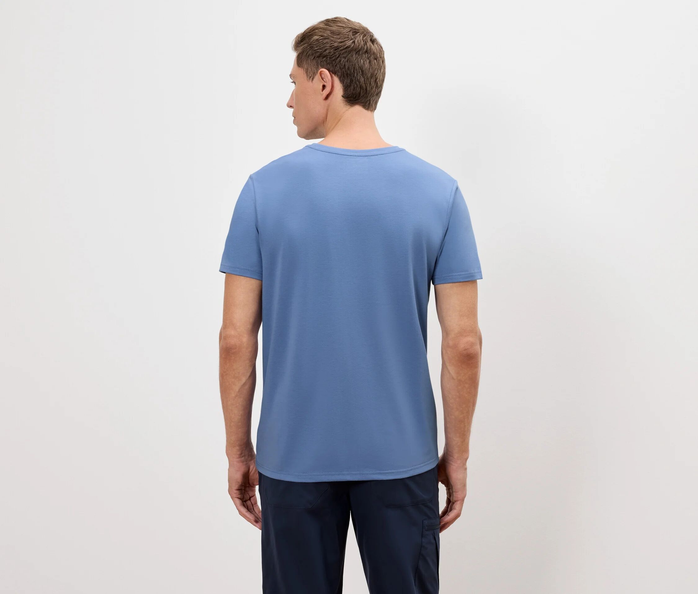 Tchibo - Outdoor-T-Shirt - Herren - Gr. M - hellblau/print