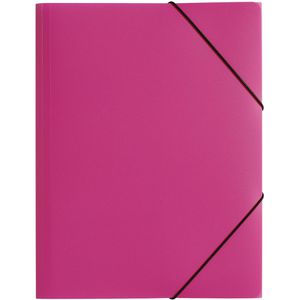 Pagna Eckspanner Trend 21638-34, A3, Kunststoff, dunkelrosa, 3 Einschlagklappen