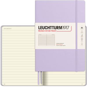 Leuchtturm1917 Notizbuch Composition, 368151, Karton Hardcover, Lilac, 109 Blatt / 219 Seiten, 80 g/m², liniert, B5