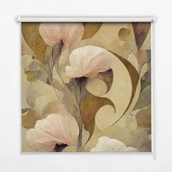 INNENROLLO - Fensterrollo - Rollo - 150x140 cm - Rosa Blüten