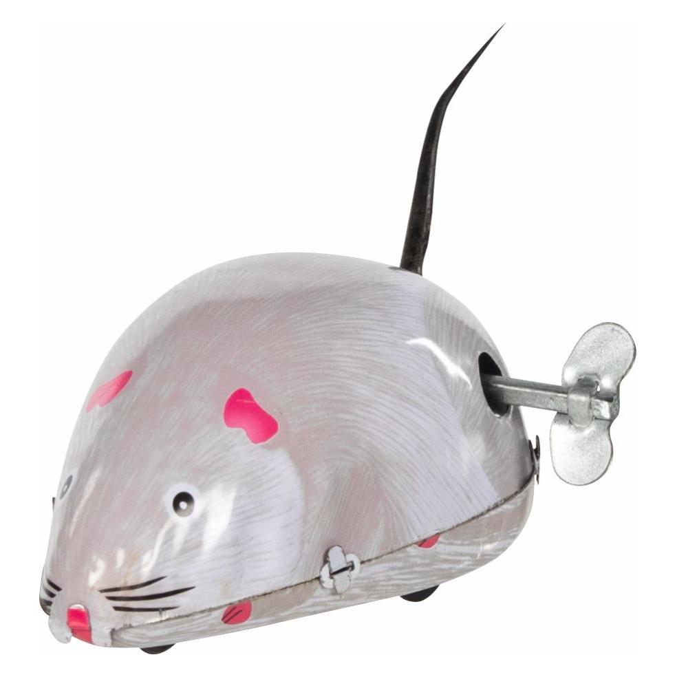 Goki Maus grau aus Blech mit Aufziehmotor (14181)