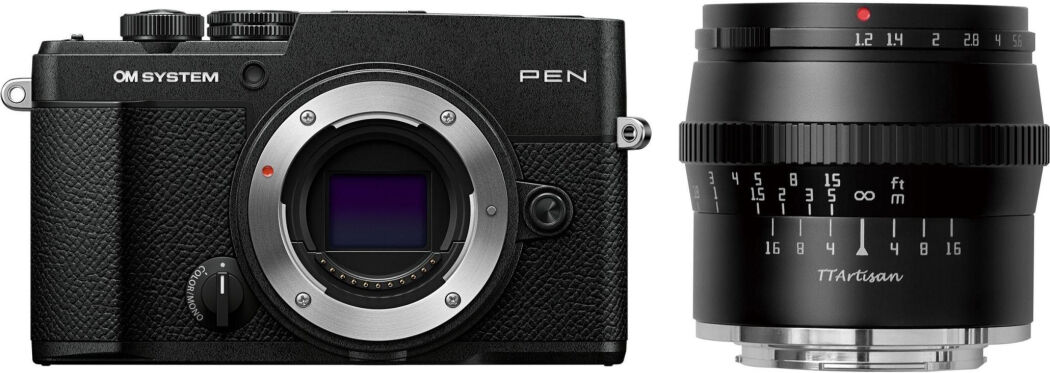 OM System PEN Noir + TTArtisan 50 mm f/1,2 MFT