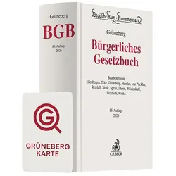 GrünebergBGBChat-Book2026, Fachbücher von Christian Grüneberg, Karsten Thorn, Hartmut Wicke, Walther Siede, Sebastian Herrler, Dietmar Weidlich, Jürgen Ellenberger, Isabell Götz, Walter Weidenkaff, Hartwig Sprau, Björn Retzlaff, Renata von Pückler