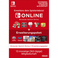 Switch Online + Erweiterungspaket - Einzelmitgliedschaft (365 Tage), Gamecard ESD