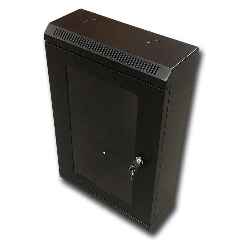 Datacom 10" rack jednodílný 12U/140 Äerný skl.dveÅe (12 HE, 10 Zoll Rack) (7043)