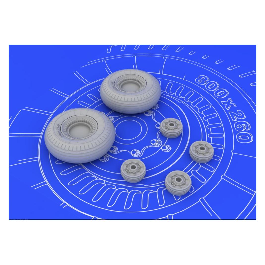 Eduard II-2 Shturmovik wheels for Tamiya (648072)