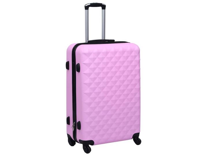 vidaXL Hartschalen-Trolley Rosa ABS