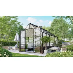 Vitavia Gewächshaus "Cassandra 9900",schwarz,9,9 m2