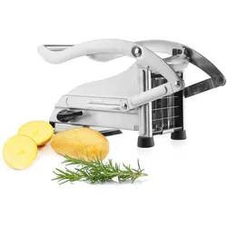 Eva- Kochen und Haushalt Pommes-Frites-Schneider, Küchenreibe, Silber