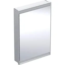 Geberit ONE Spiegelschrank mit ComfortLight, eine Tür, Unterputzmontage, Aluminium eloxiert, 60x90cm, 0, 505.800.00.1, Ausführung: Anschlag links