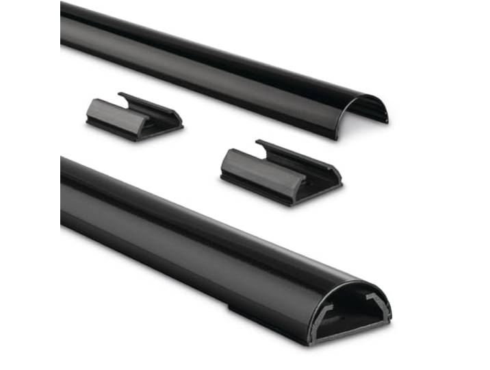 Hama Kabelkanal Alu 110x3,3x1,8cm, Platz für bis zu 5 Kabel
