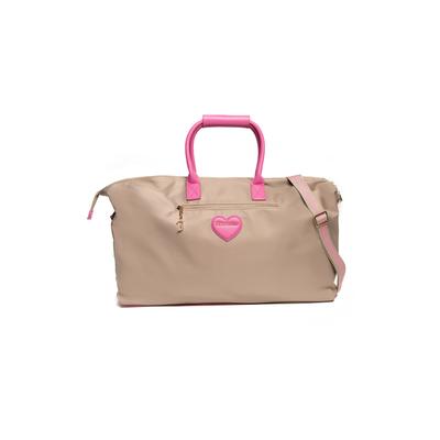 Reisetasche JUICY COUTURE "WEEKENDER Damen", Gr. B/H/T: 20cm x 36cm x 20cm onesize, beige, Polyester, Polyurethan, Taschen Reisetasche, Reisetasche Damen, Travel Bag, Sporttasche, Fashion, Lifestyle, Sale