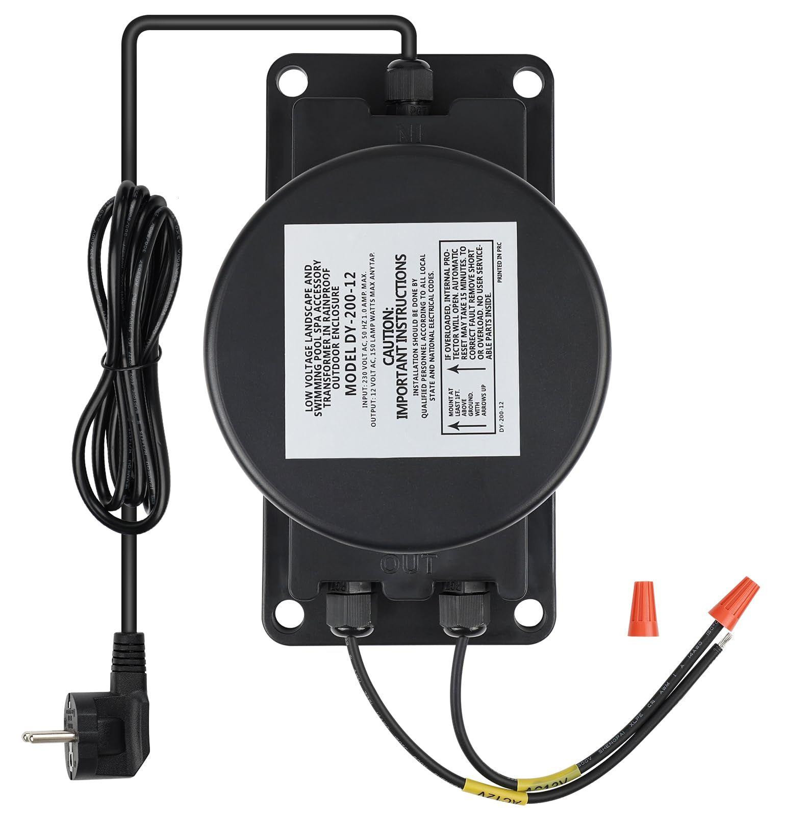 Lustrens Transformator 230 V AC naar 12 V AC 150 W voor zwembadverlichting