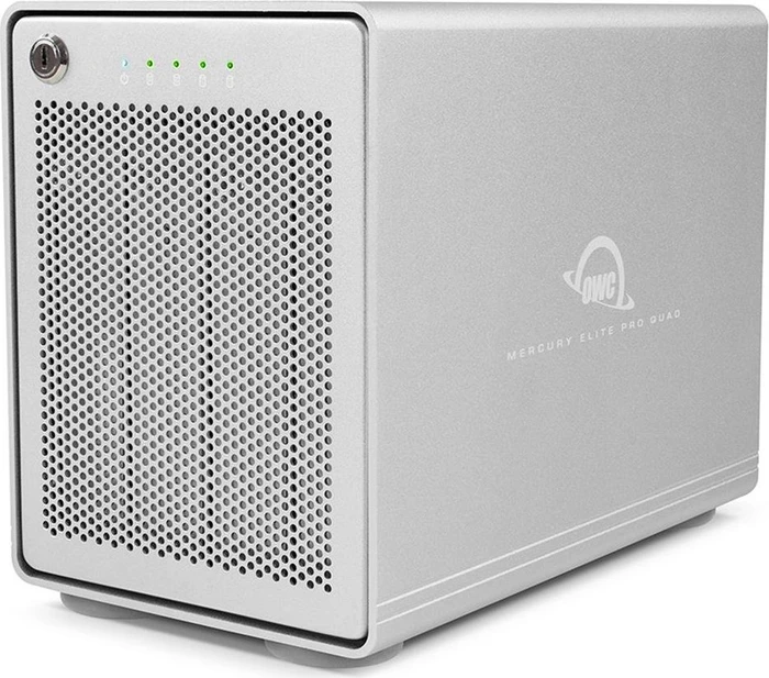 OWC Mercury Elite Pro Quad (silber, USB 3.2 Gen 2, RAID Ready)