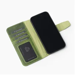 Wachikopa Klassische iPhone Hülle iPhone 15 (Apple iPhone 15), Smartphone Hülle, Schwarz
