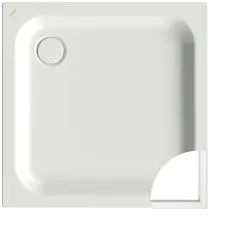 Bette quadrat Duschwanne „BetteSupra“ 900 × 900 mm ohne Oberflächenbeschichtung, ohne Oberflächenveredelung, mit Wannenträger, in Flanell