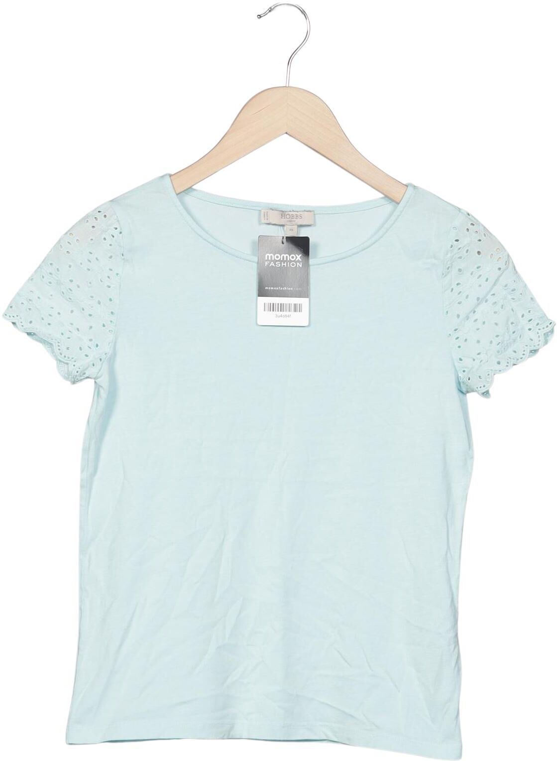 Hobbs London Damen T-Shirt, Hellblau, Gr. XS, Baumwolle / Modal - Second Hand