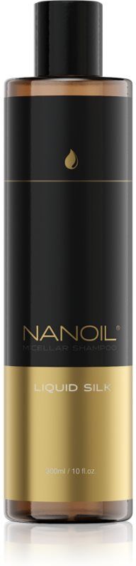 Nanoil Liquid Silk shampoing micellaire pour des cheveux brillants et doux 300 ml