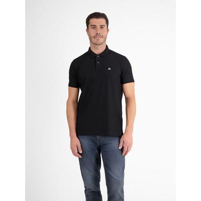 Poloshirt LERROS "Poloshirt mit COOL & DRY Funktion in Piqué-Qualität", Herren, Gr. XL, schwarz, 60% Baumwolle, 40% Polyester, ohne Ausschnitt, Shirts, Atmungsaktiver Baumwollmix, Feine Piqué-Qualität, Zeitloser Polo-Style