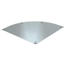 OBO 7138552 Deckel Bogen 90° für Bogen RBM 90 600 B=600mm Stahl bandverzinkt Zink/Aluminium, Double Dip DFBM 90 600 DD