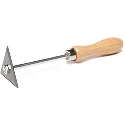 Dreikant Zugschaber Holzgriff ohne Klinge Ziehklinge Spachtel Abziehwerkzeug 1