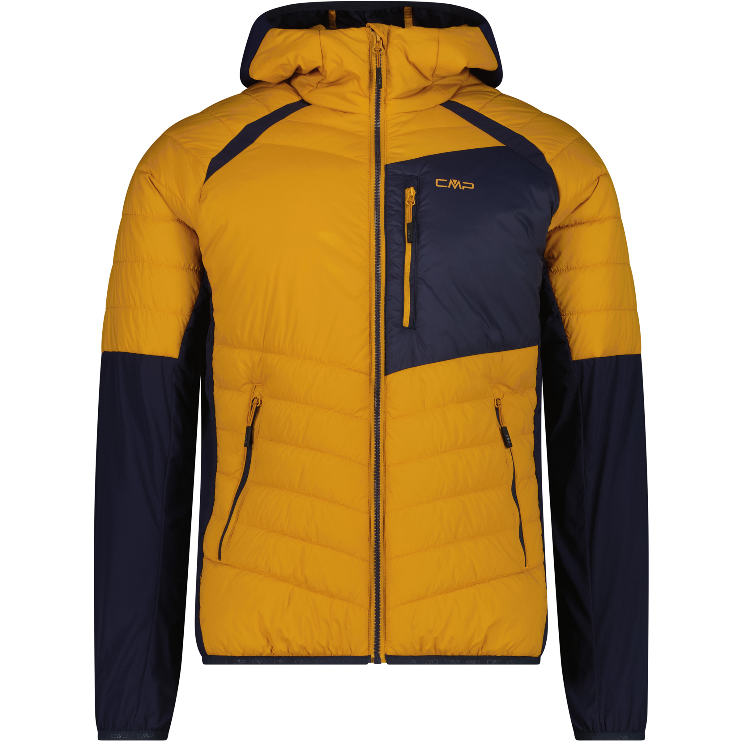 CMP Hybrid Herren Kunstfaserjacke gelb Größe XXL Trekking Winddicht
