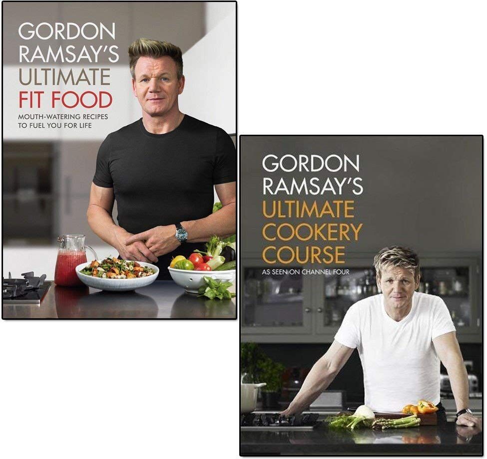 HODDER PUBLISHING Ultimate Cookery Course and Ultimate Fit Food 2 Books Collection Set by Gordon Ramsay