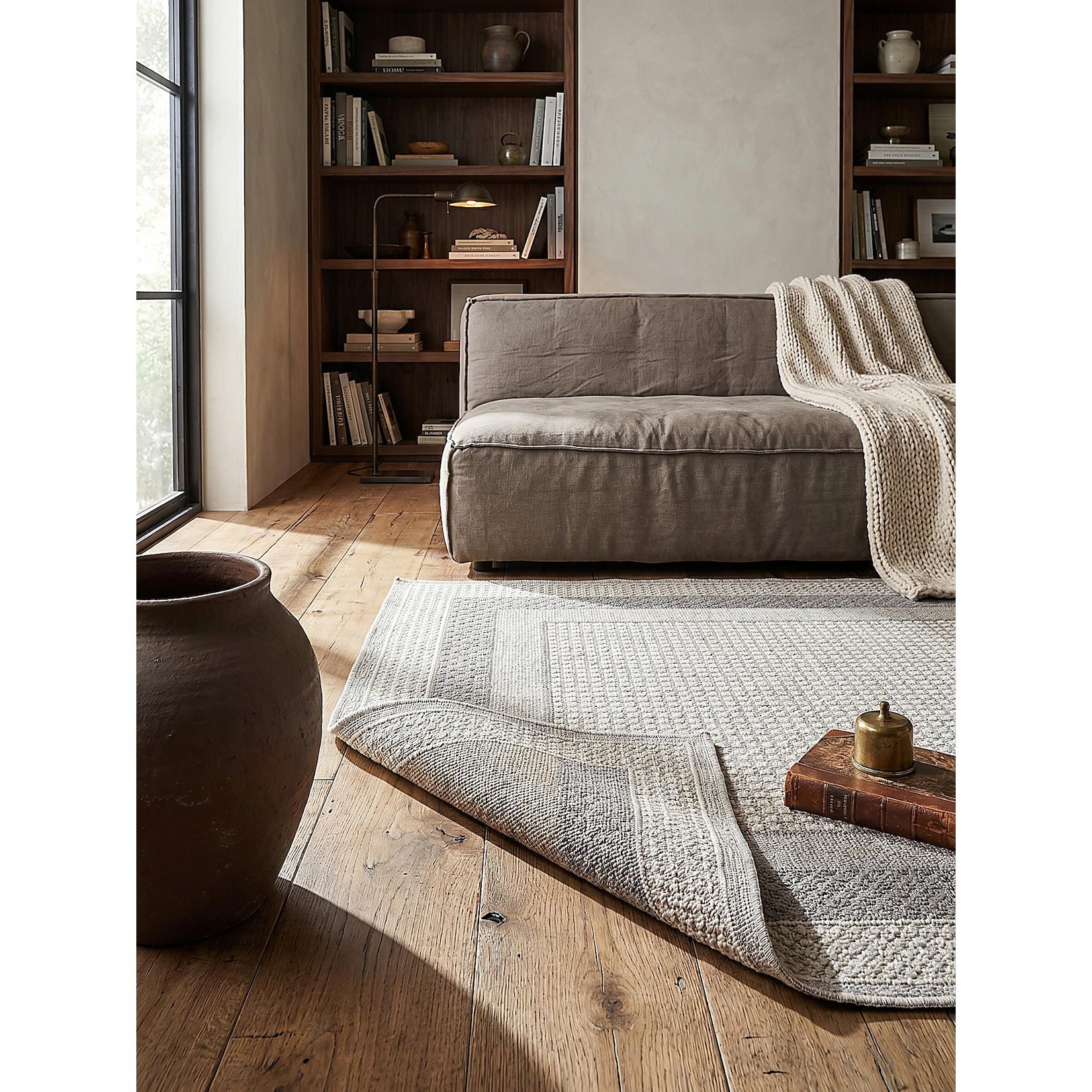 Teppich waschbar Grau 140 x 194 cm - NORA Kadima Design