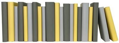 Booth & Williams Decorative Books - Sunny Haze Paper Wrapped Books - Yellow Books By The Foot