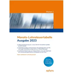 Monats-Lohnsteuertabelle 2023, Fachbücher