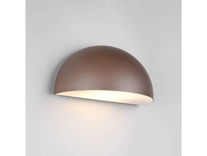 Trio Lighting Aussenwandleuchte Maas, dimmbar, braun / rost, Aluminium, Skandinavisch, Wandleuchte außen