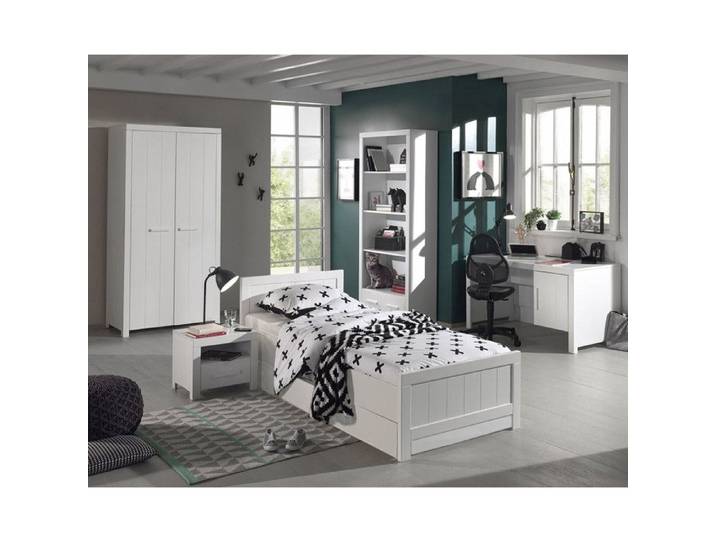GASTON - Chambre 90x200cm + Armoire 2P + Pack Bureau