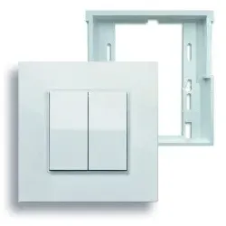 TCS RS09-04000000 EnOcean Schalter mit Überbaurahmen RS0904000000