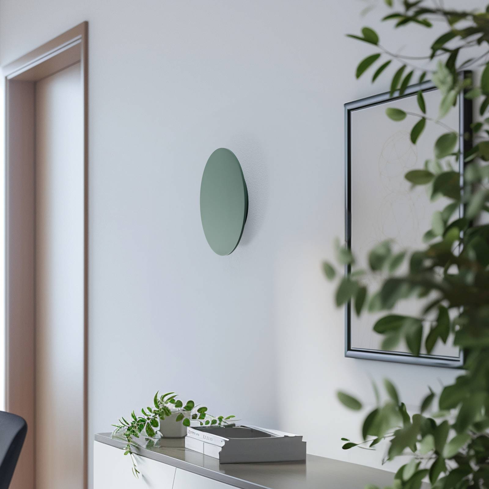 Wandlampe Orios Plus Argon, grün, für Wohn- / Esszimmer, Metall, Modern, LED Wandleuchte, Wandlampe Innen