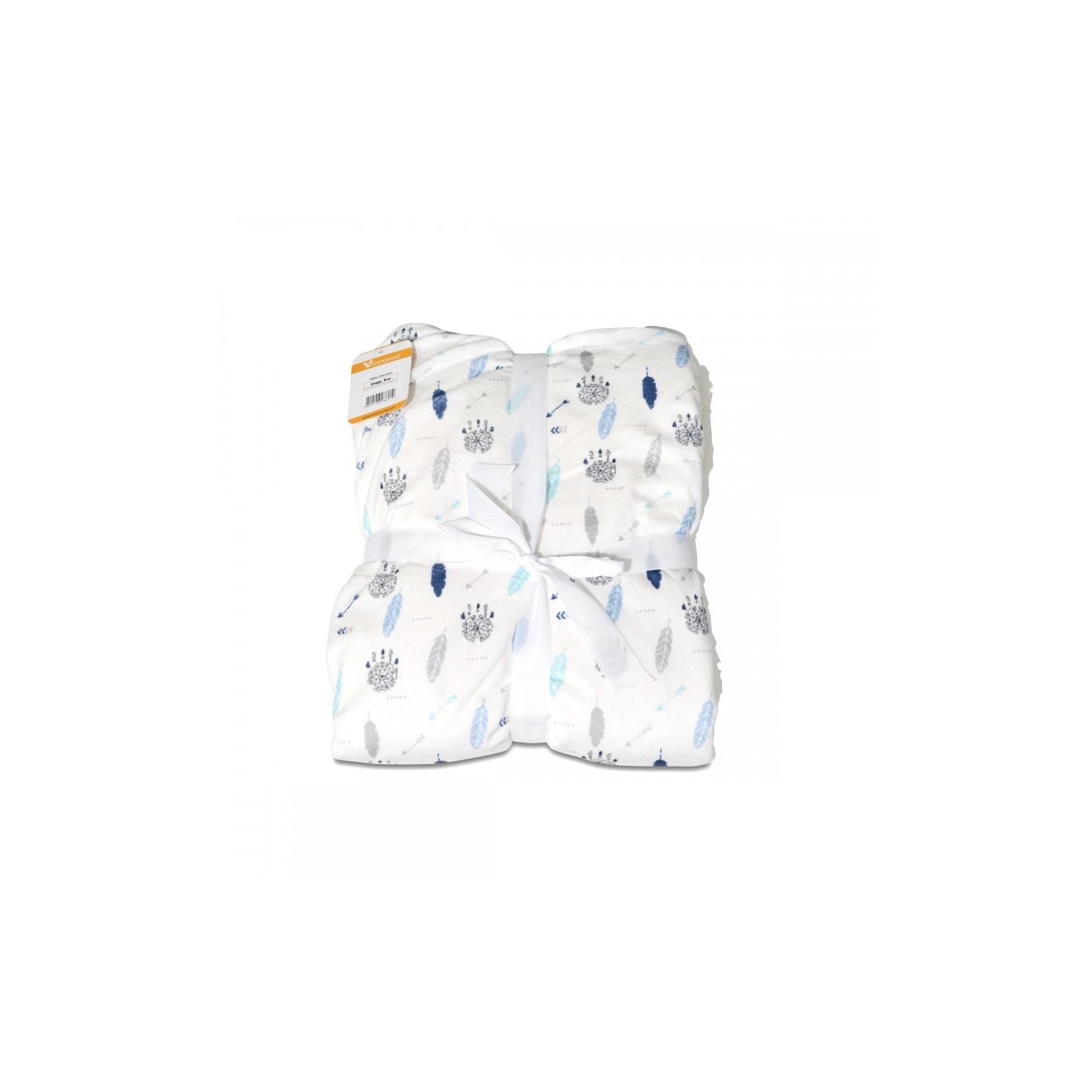 Cangaroo Babydecke Shaggy, Größe 105 x 75 cm, kuschelige Babydecke, ab Geburt blau