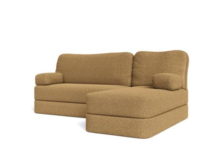 Masseno Schaumstoff-Ecksofas SABI mit Schlaffunktion, Modulares Schlafsofa aus Schaumstoff, Klappbares Bodensofa, Boneless, Ohne Montage - Orange, Quelle 17