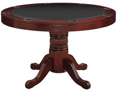 RAM Gameroom Two-in-one 48 Inch Poker and Game Table With Padded Vinyl Poker Surface By RAM Game Room - 48 INCH
