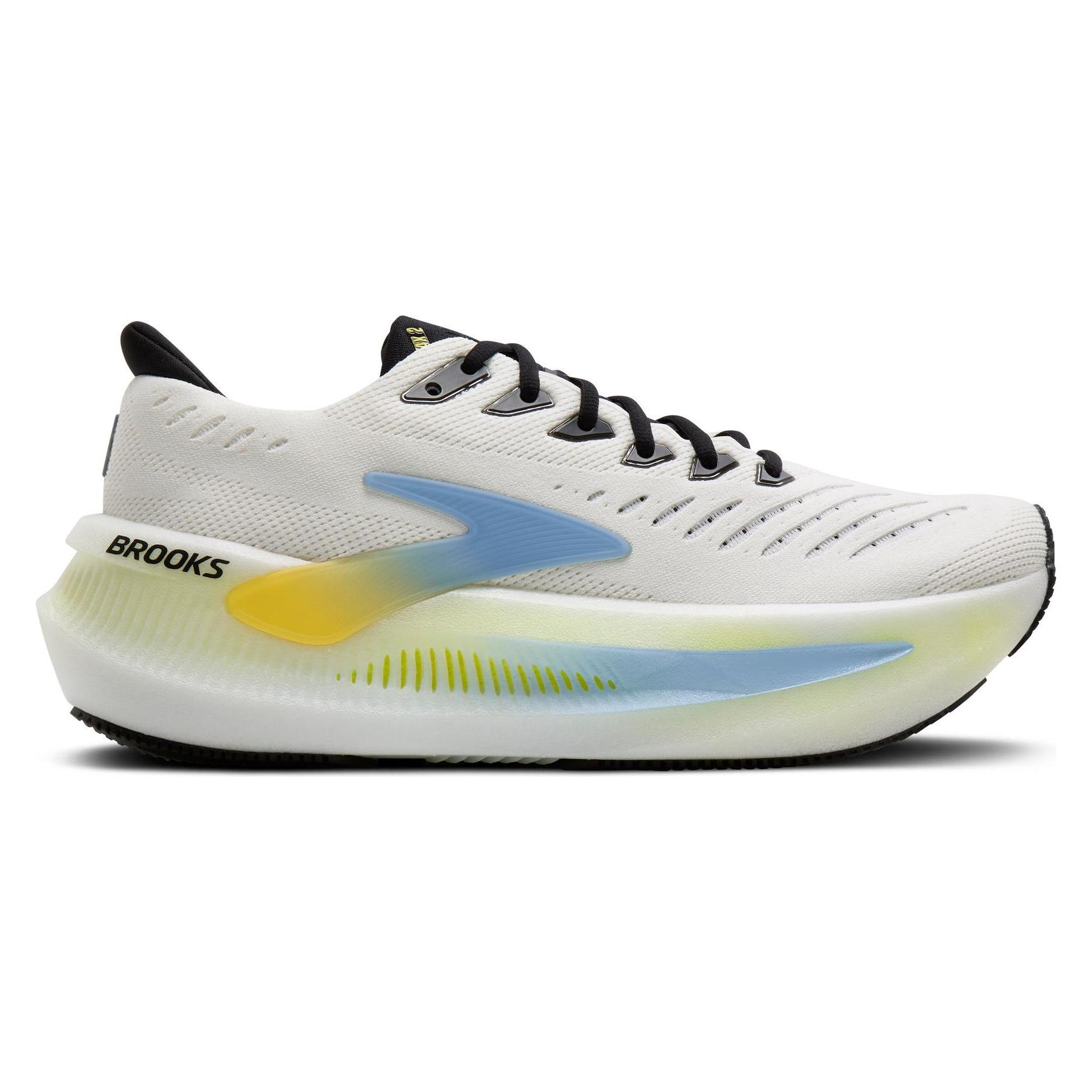 Brooks Running Laufschuhe Herren Brooks Glycerin Max 2 - bright white/black/nightlife (44) (1104791D185)