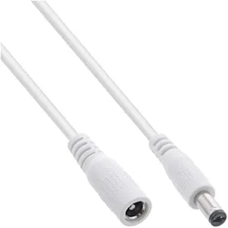 InLine, Verlängerungskabel, 120er B-Pack  DC Verlängerungskabel, DC ST/BU 5,5x2,1mm, weiss, 2m (2 m)