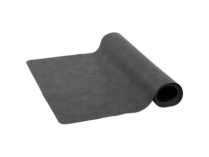 ZICZAC Tischläufer Troja schwarz Kunstleder B 45 cm