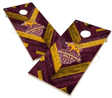 Skip's Garage Cal State Dominguez Hills Toros Cornhole Board Set
