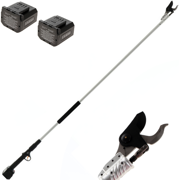 Volpi KV201 - Sécateur électrique sur perche - 2x21.6V 4Ah - Diamètre de coupe 38 mm