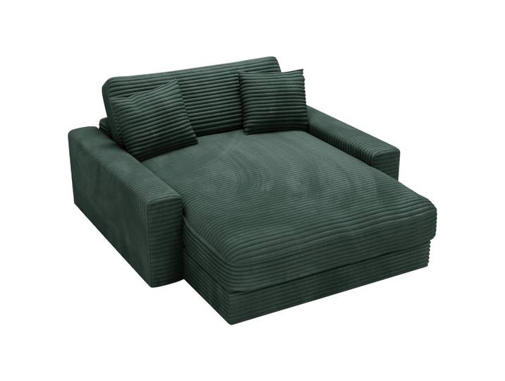 Carryhome Xxl-Sessel, Dunkelgrün, Kunststoff, Füllung: Schaumstoff, Silikon,Schaumstoff, Silikon, 160x87x190 cm, Wohnzimmer, Sessel, XXL-Sessel