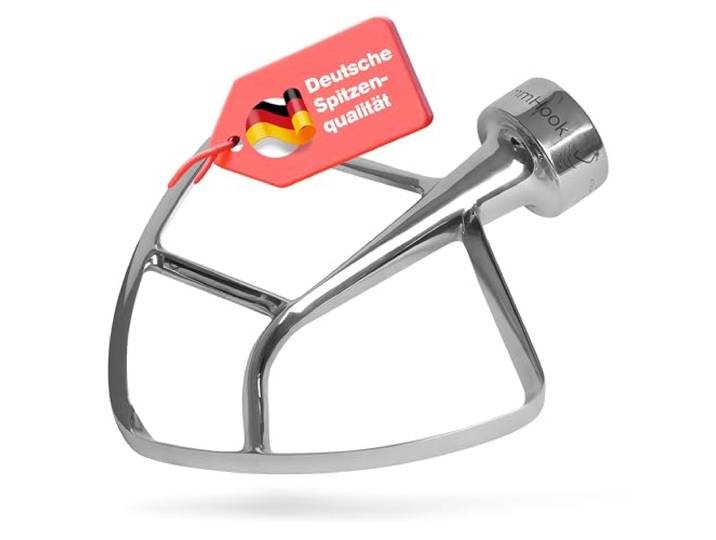 Flachrührer für KitchenAid Küchenmaschine - Edelstahl Zubehör TschimmBeat Deutscher Hersteller