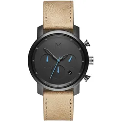MVMT - CHRONO 40 - GUNMETAL SANDSTONE - grau - anthrazit blau - hellbraun / 40 MM