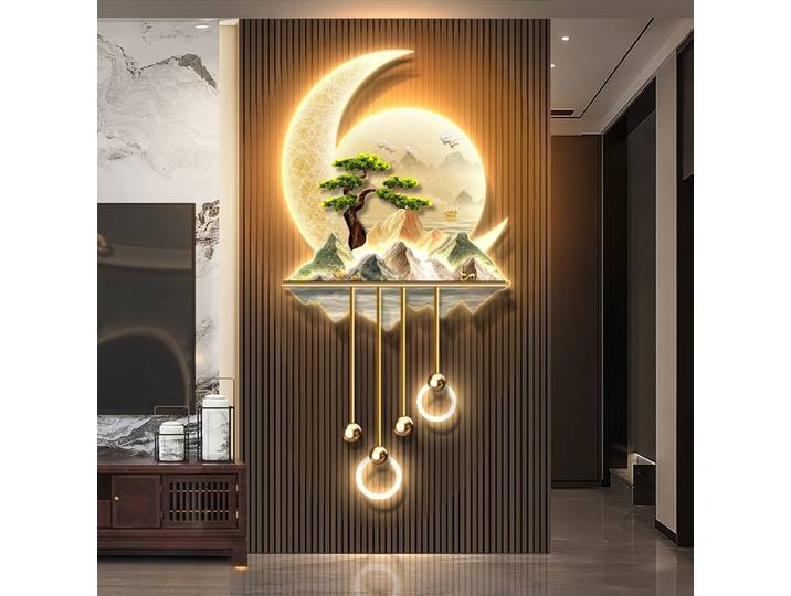 Moderne créatif entrée mur LED lumière pour couloir salon salle à manger étude suspendus peinture Lustre décoration de la maison applique murale