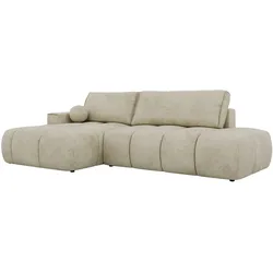 ECKSOFA LORAN L Beige Velvet - Links