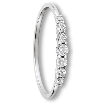 Goldring ONE ELEMENT "Zirkonia Ring aus 333 Weißgold" Gr. 55, silber, Fingerringe, Damen, 55,mit Zirkonia, Gold Weißgold 333, Gold, Weißgold 333, Goldring, Ausdruck von Individualität – dezent, bedeutungsvoll, nah am Herzen