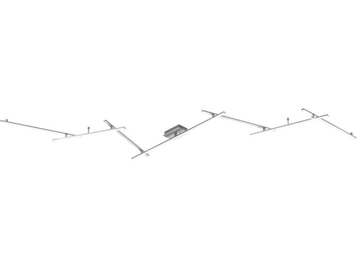 TRIO LEUCHTEN LED Deckenleuchte Indira , grau (nickelfarben), 1, H: 7cm, Leuchten, LED Deckenleuchte, Topseller