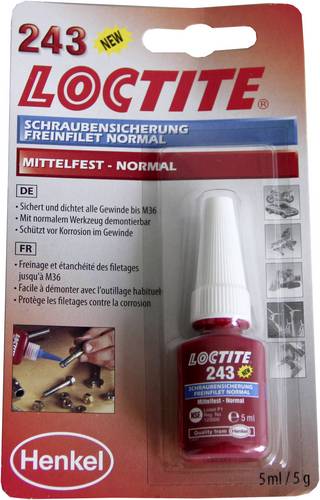 Loctite 243 1370555 Schraubensicherung Festigkeit: mittel 5ml